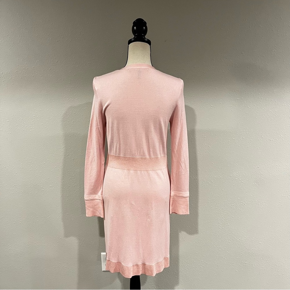 WHBM long sleeve pale pink open long cardigan/ duster - Picture 3 of 12